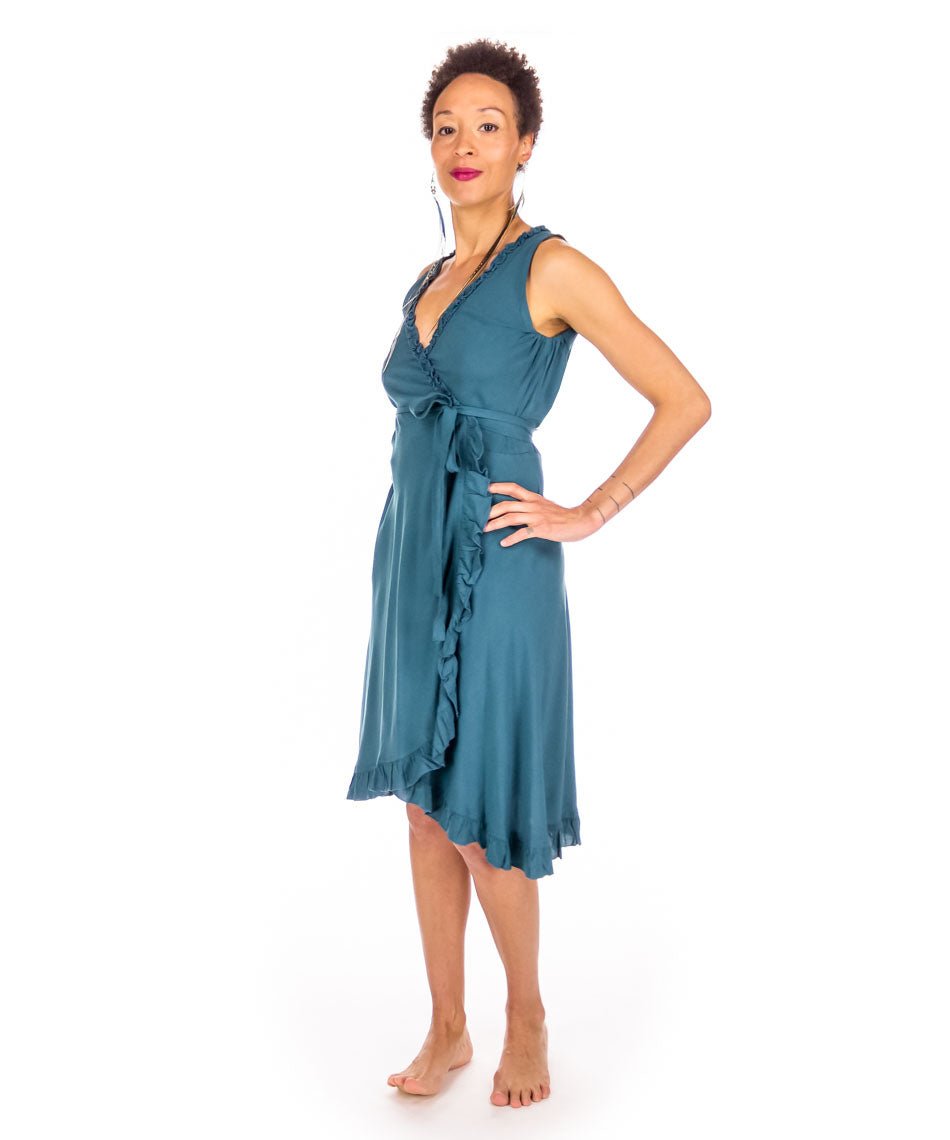 Robe courte croisée - Boutique Equinoxe