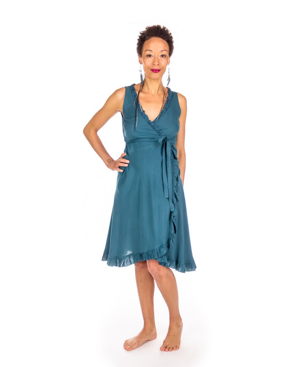 Robe courte croisée - Boutique Equinoxe