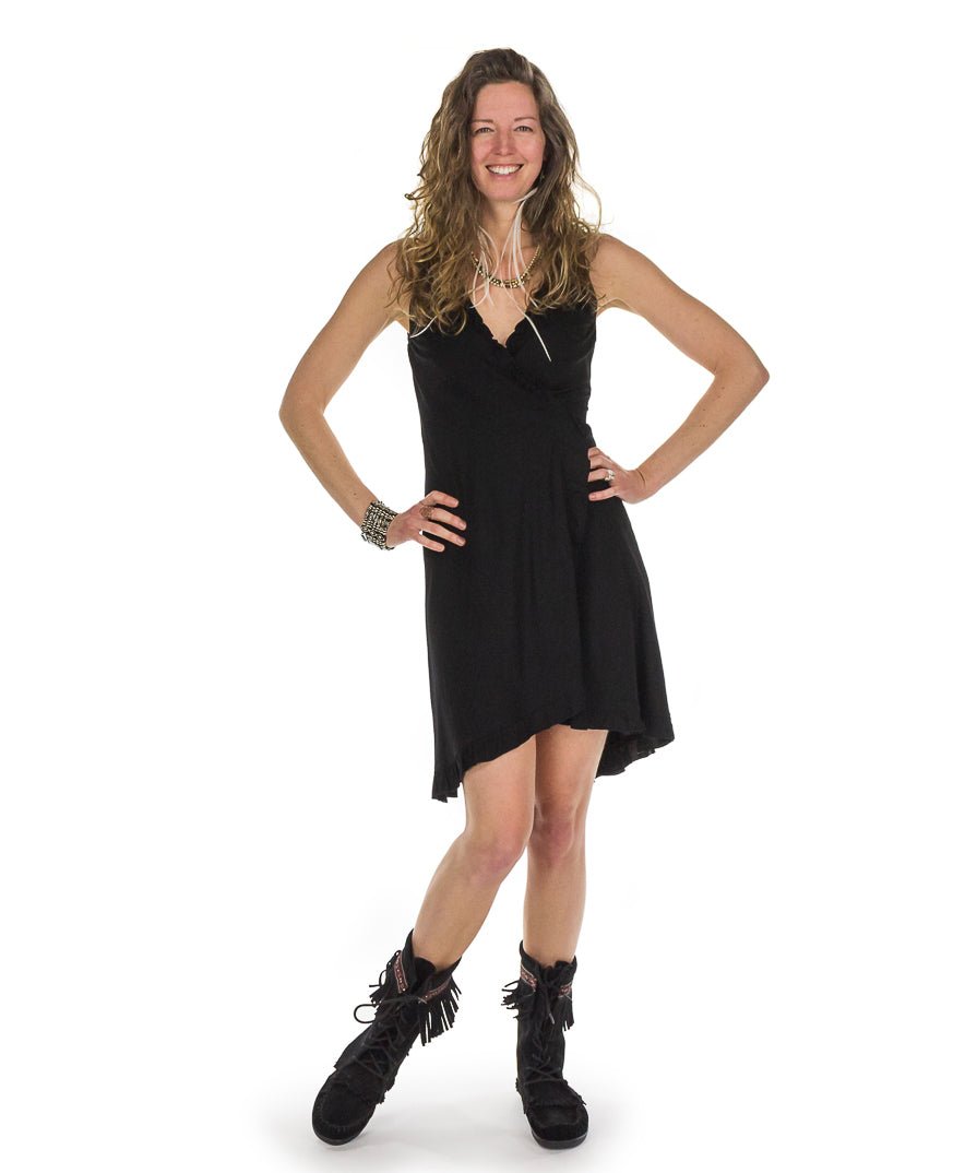 Robe courte croisée - Boutique Equinoxe