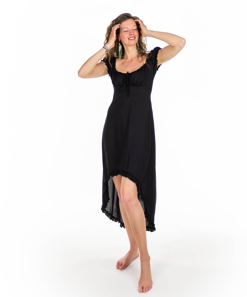 Robe deux longueurs à manches courtes - Boutique Equinoxe