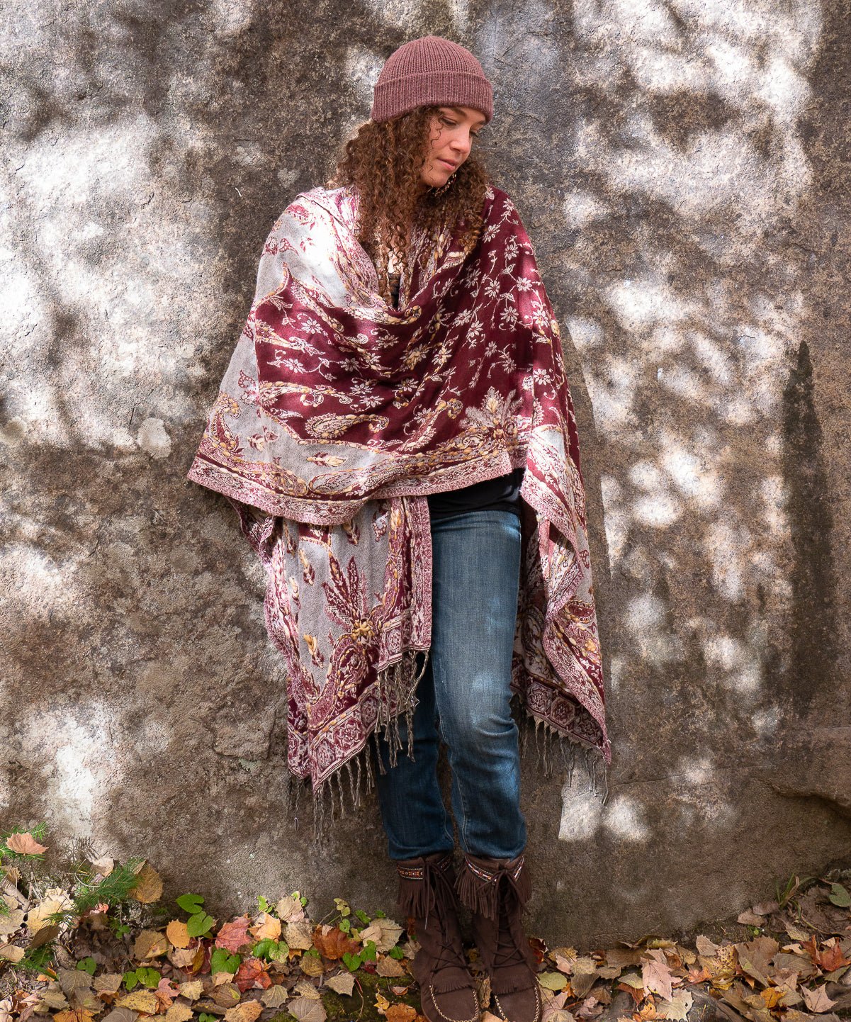 Poncho sales style shawl