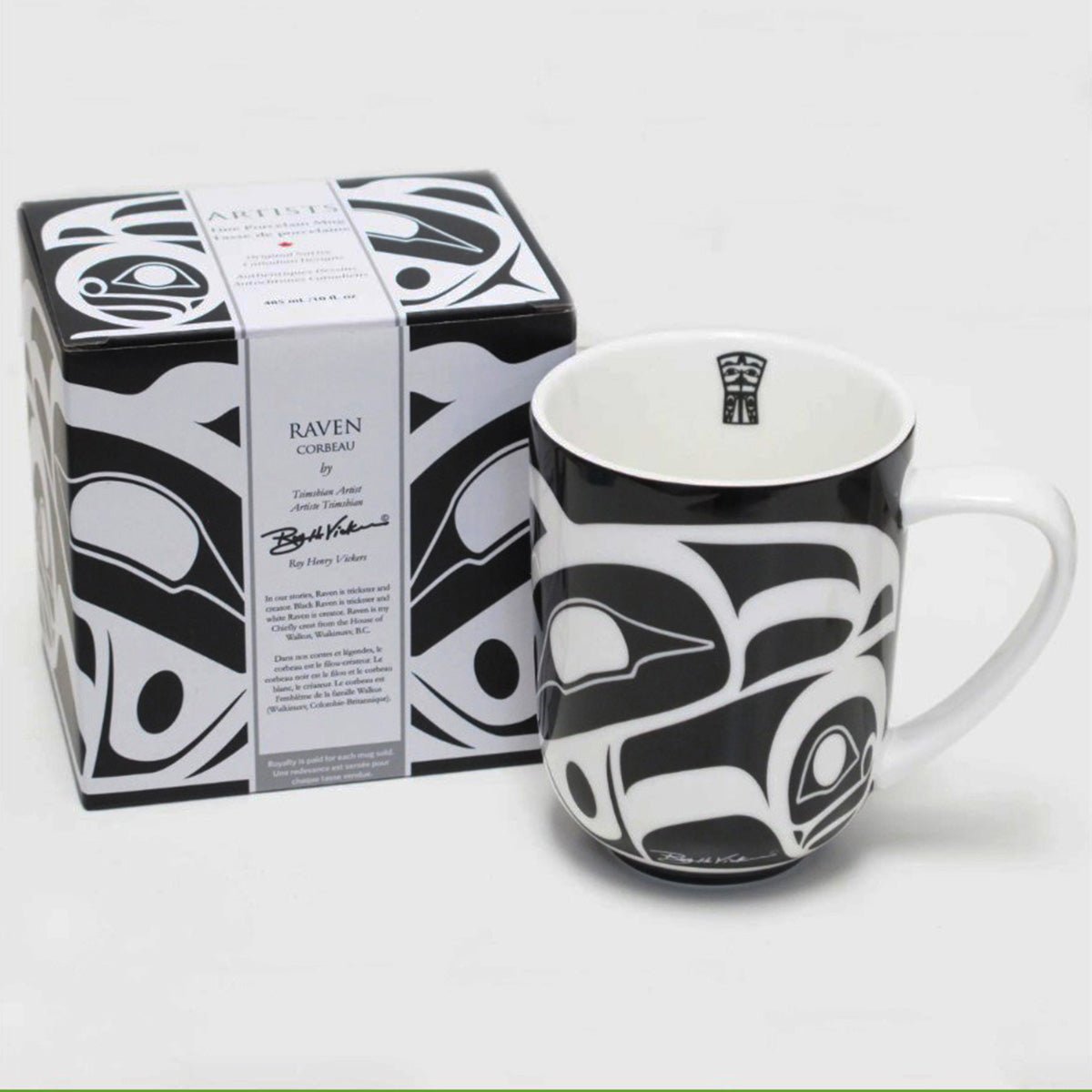 Tasse Corbeau, art amérindien - Boutique Equinoxe