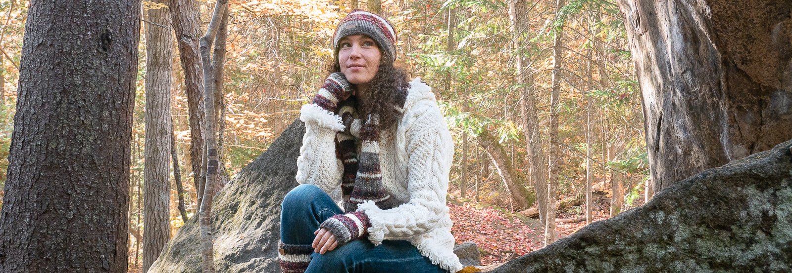 Tuque en laine avec soie recyclée - Boutique Equinoxe