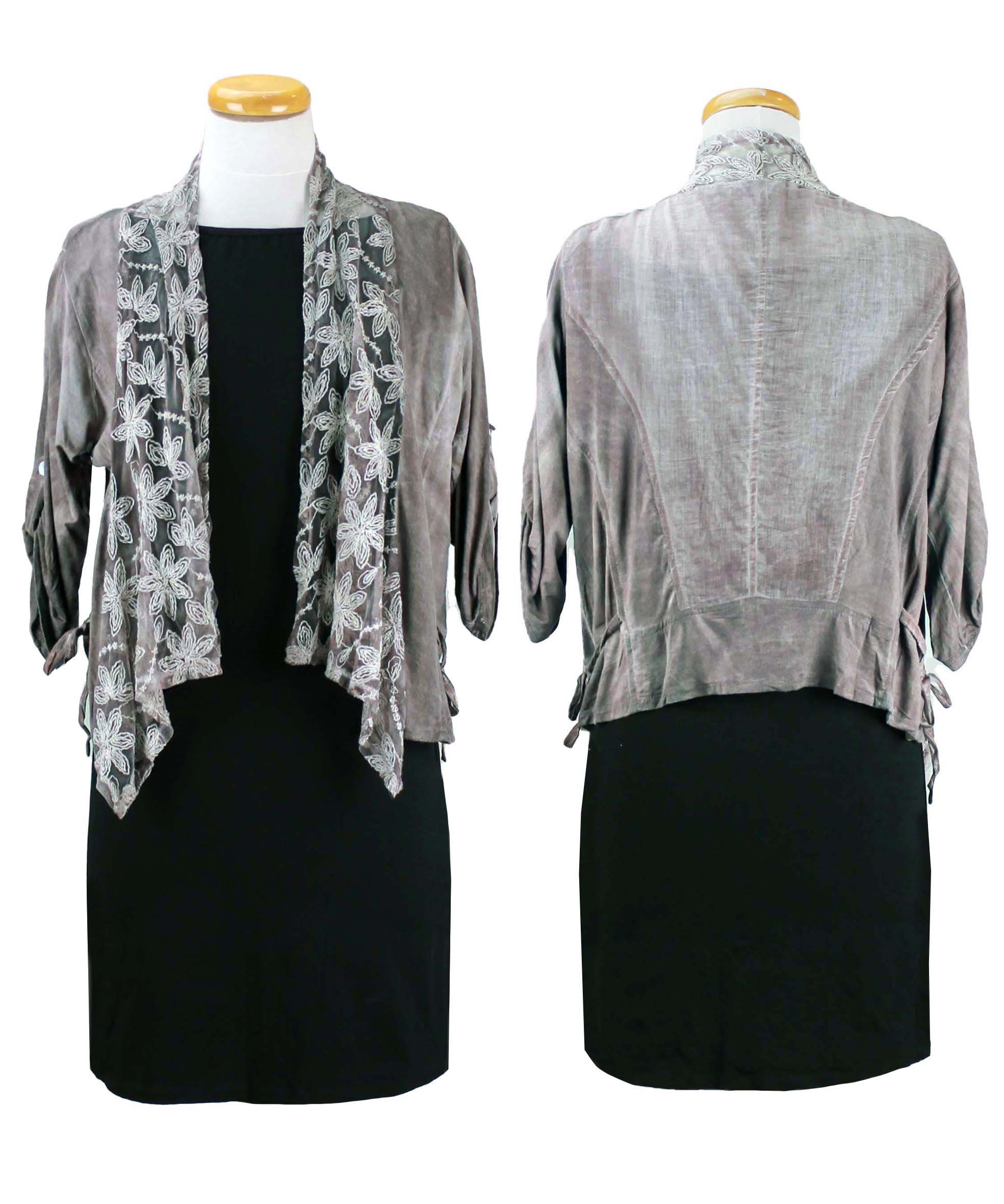 Veste dentelle en bambou et coton - Boutique Equinoxe