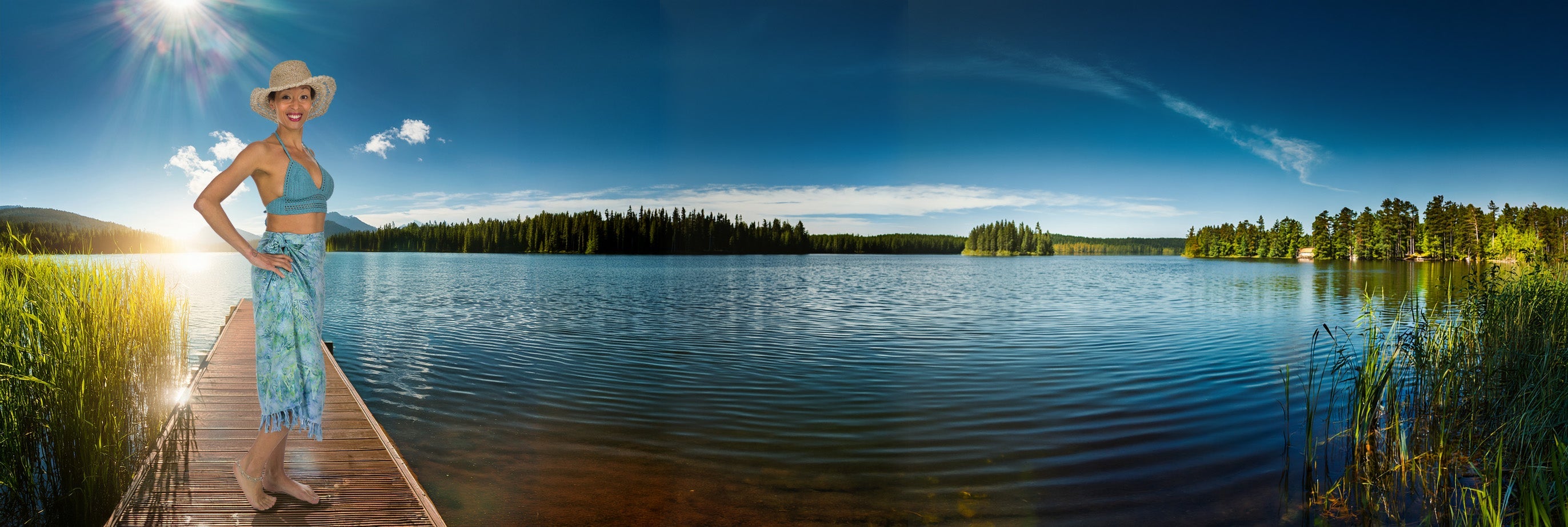 Collections de paréos, sarongs d'été