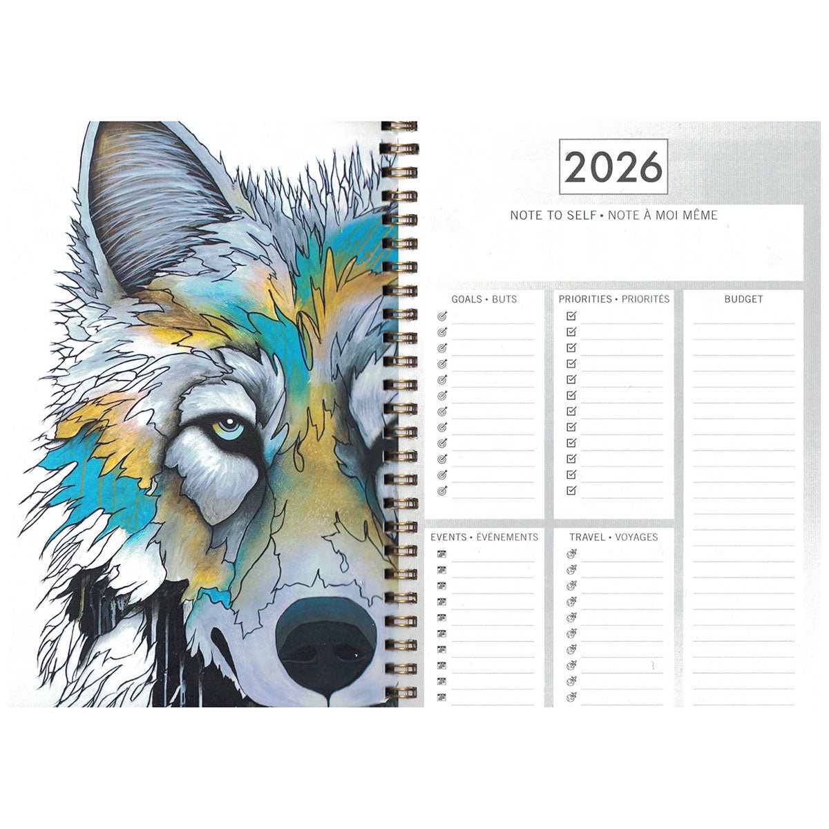 Agenda 2026, Peintures par Jackie Traverse, art autochtone - Boutique Equinoxe