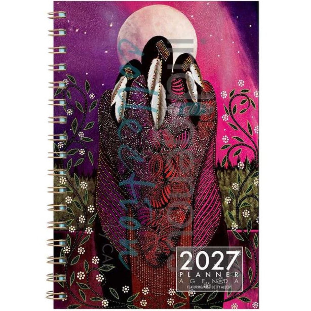 Agenda 2027, peintures par Betty Albert, art autochtone - Boutique Equinoxe