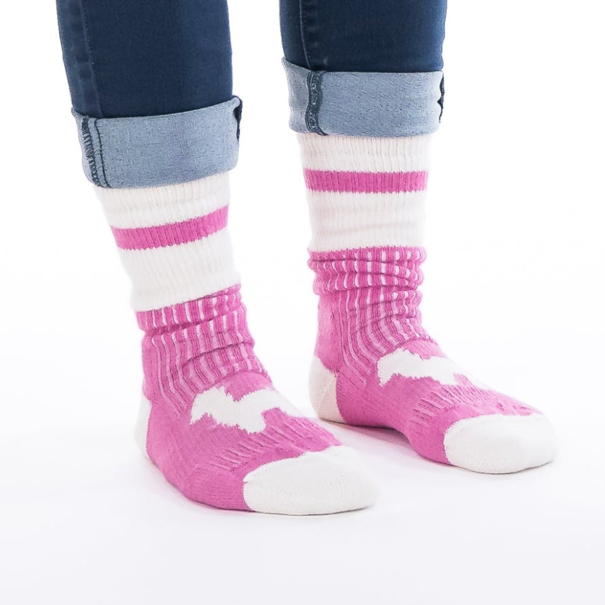 Bas en Alpaga Tradition ROSE - Fait au Québec - Boutique Equinoxe