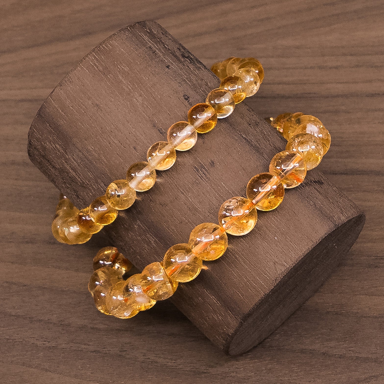 Bracelet en Citrine foncée - Boutique Equinoxe