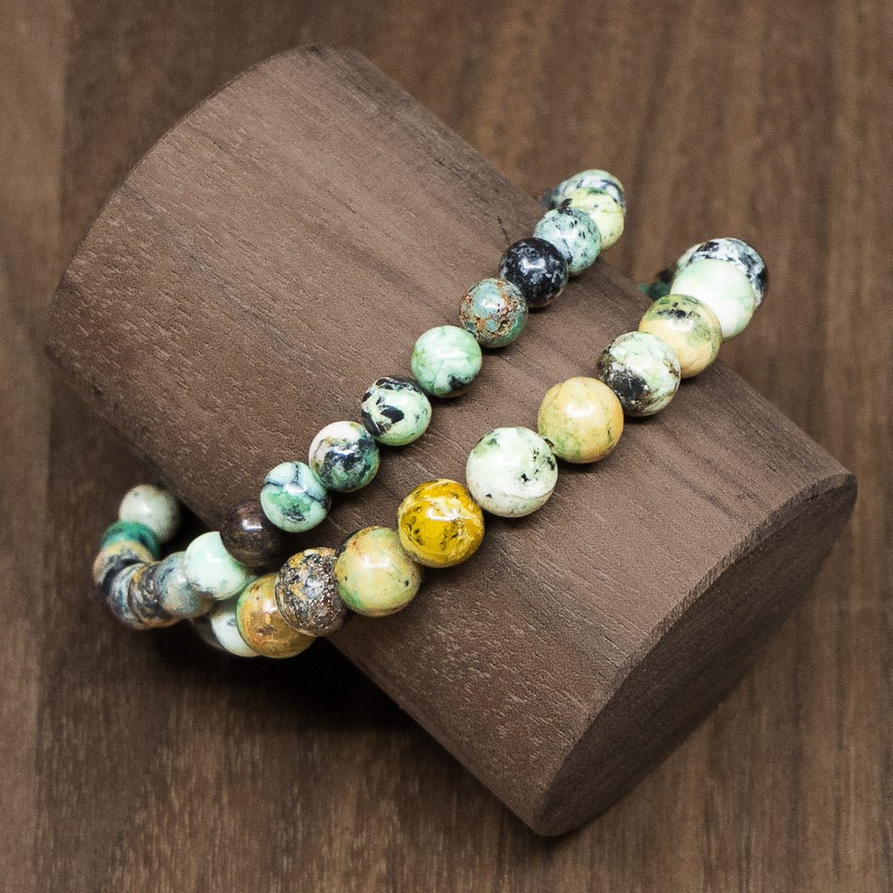 Bracelet en Variscite verte - Boutique Equinoxe