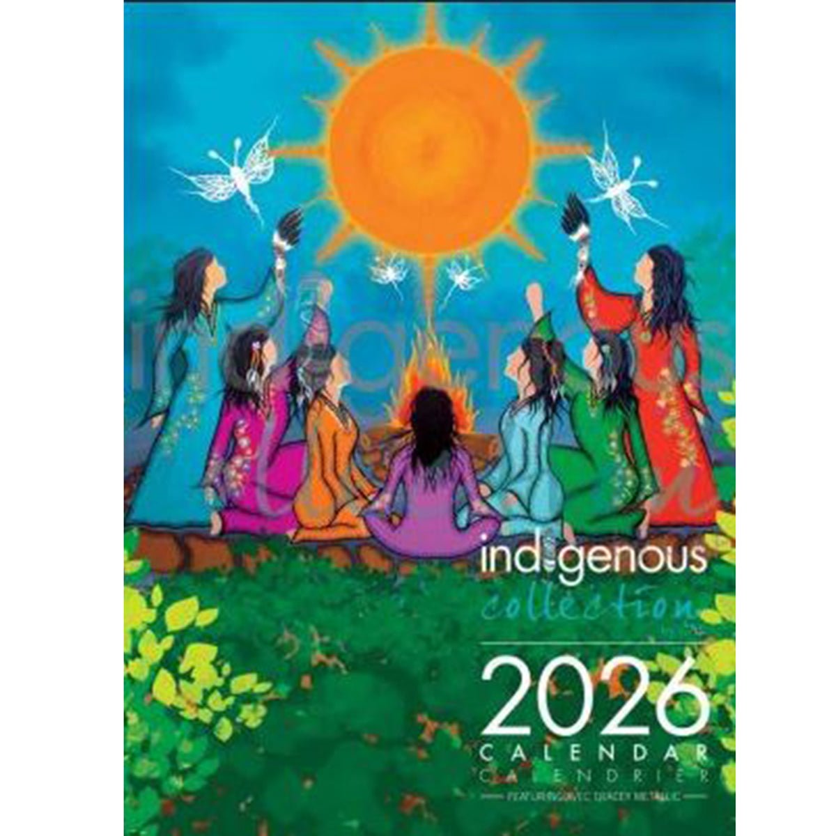 Calendrier 2026, peintures par Tracey Metallic, art autochtone - Boutique Equinoxe