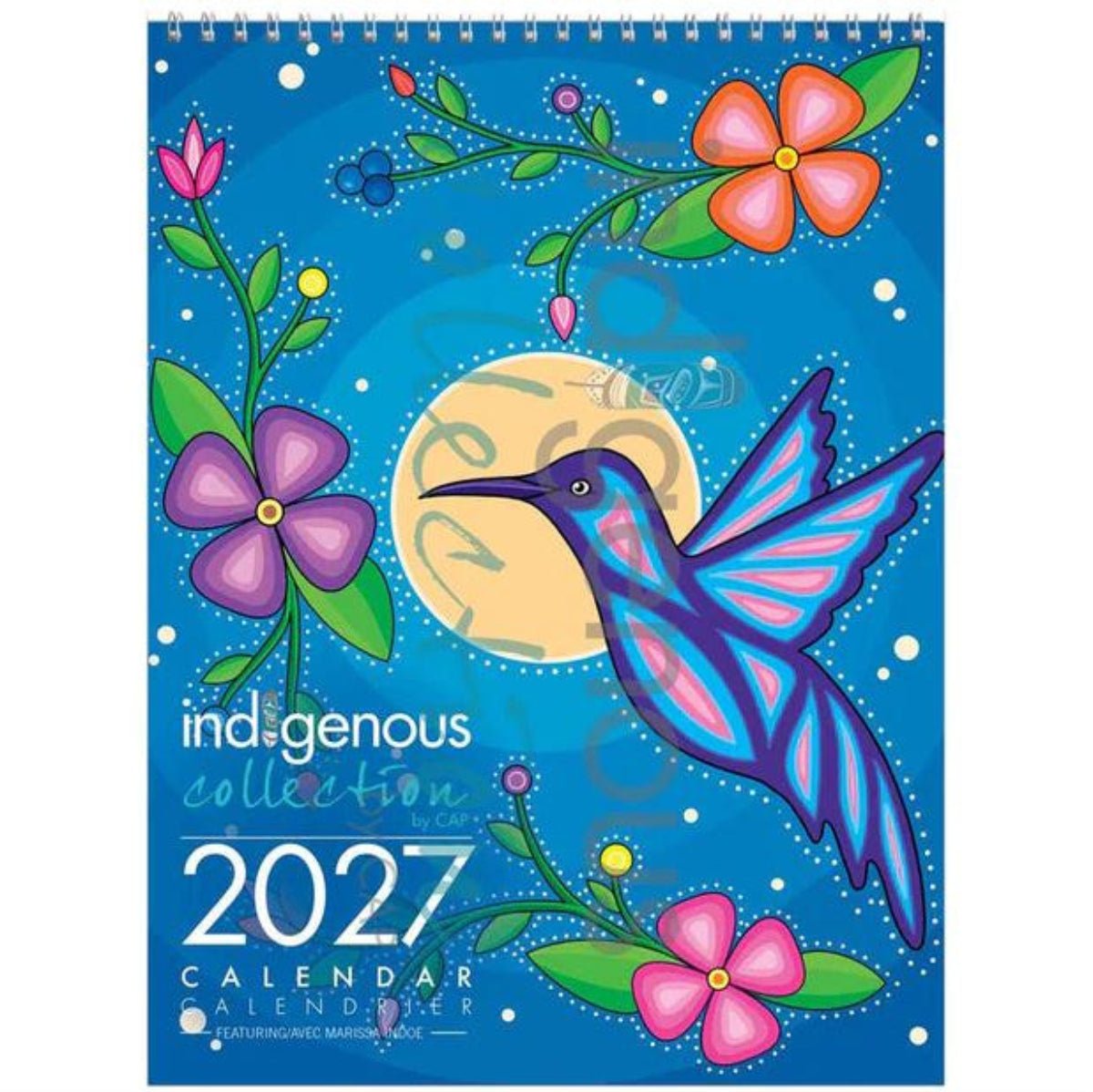 Calendrier 2027 par Marissa Indoe, art autochtone - Boutique Equinoxe