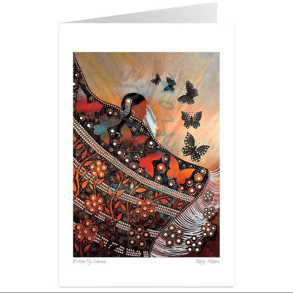 Carte de Souhaits, Danse des Papillons de Betty Albert - Boutique Equinoxe