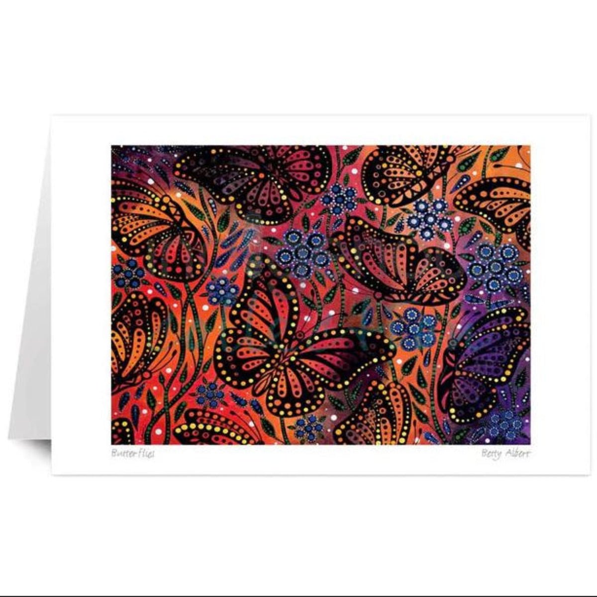 Carte de Souhaits, Papillons de Betty Albert - Boutique Equinoxe