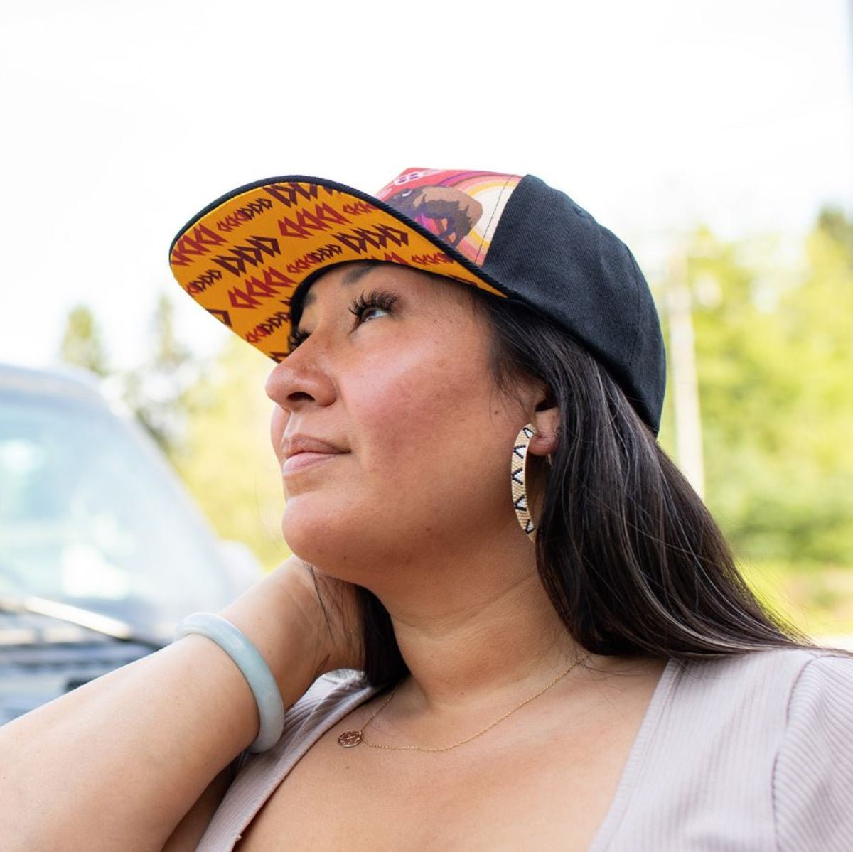 Casquette Bisons, Art Autochtone - Boutique Equinoxe