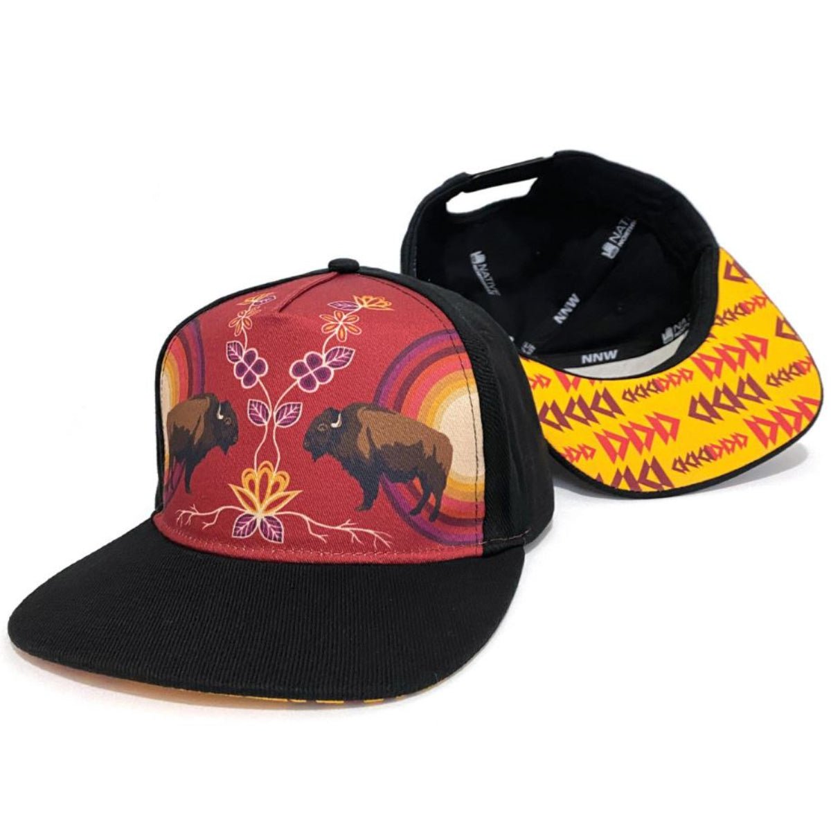 Casquette Bisons, Art Autochtone - Boutique Equinoxe