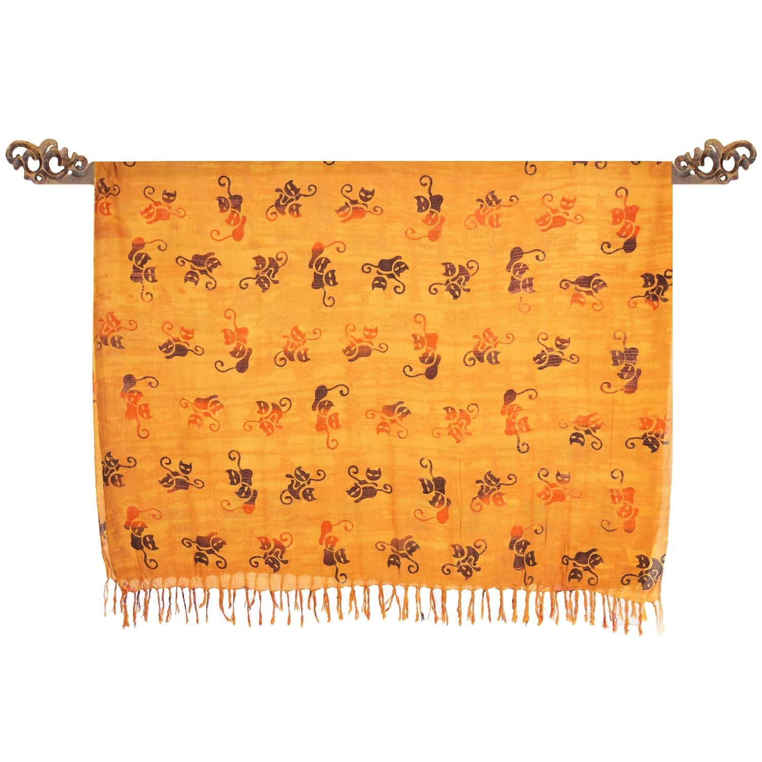 Paréo Batik Jaune minous - Boutique Equinoxe