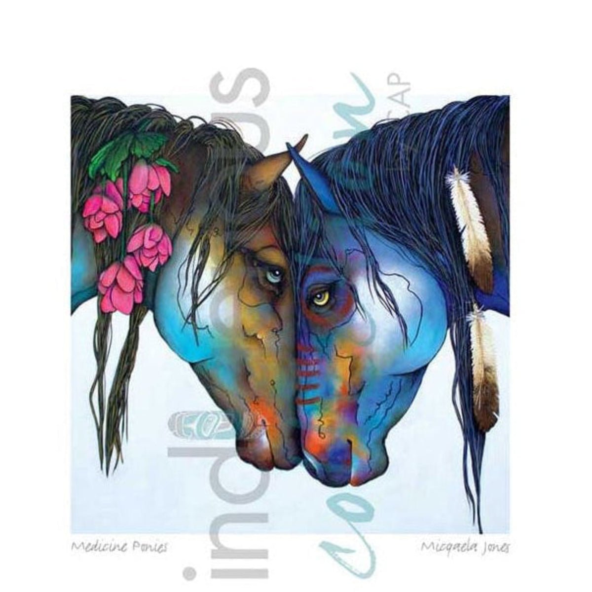 Poster Medicine Ponies, Micqaela Jones - Boutique Equinoxe