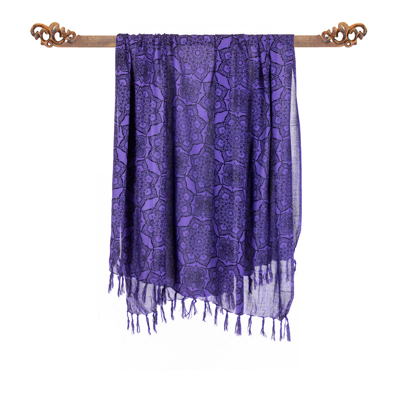 Paréo Mandala Mauve.