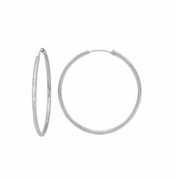 Boucle d`oreille anneau argent Sterling, 35 mm - Boutique Equinoxe