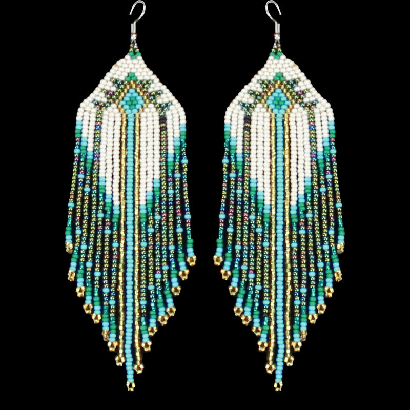 Boucles d'oreille perlées - Boutique Equinoxe