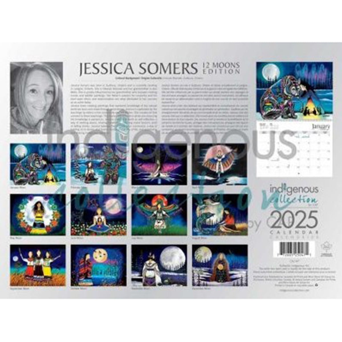 Calendrier d'art autochtone 2025, Jessica Somers - Boutique Equinoxe