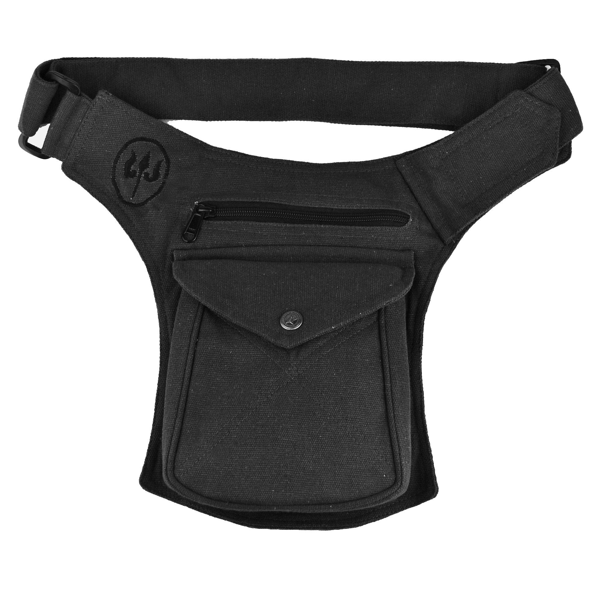 Pochette ceinture en Coton, Noir - Boutique Equinoxe