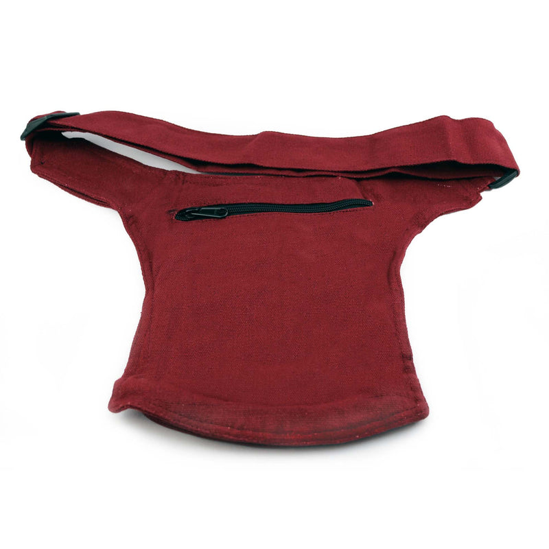 Pochette ceinture en Coton, Rouge - Boutique Equinoxe