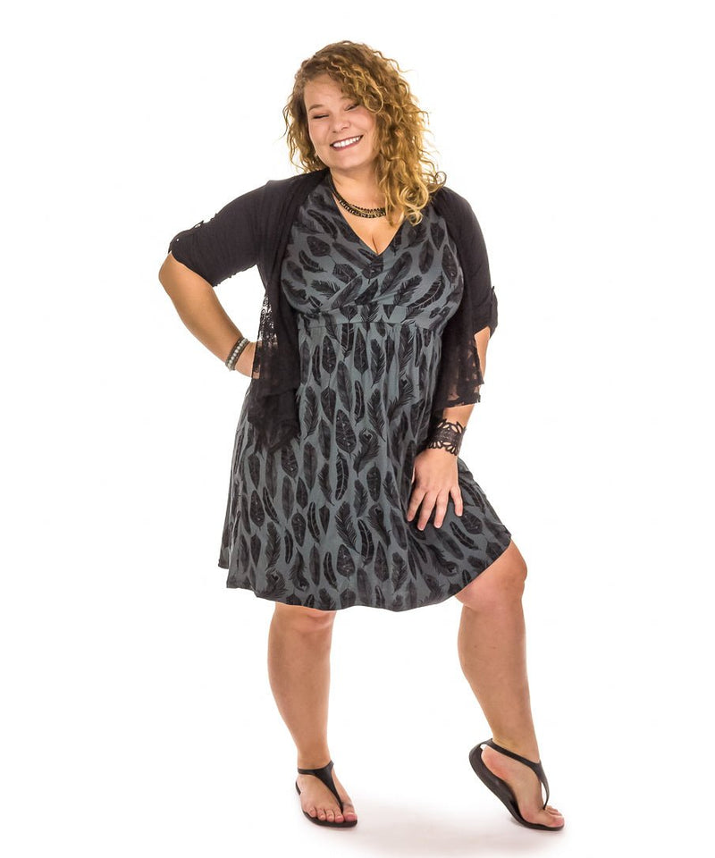 Robe cache-coeur courte - Boutique Equinoxe
