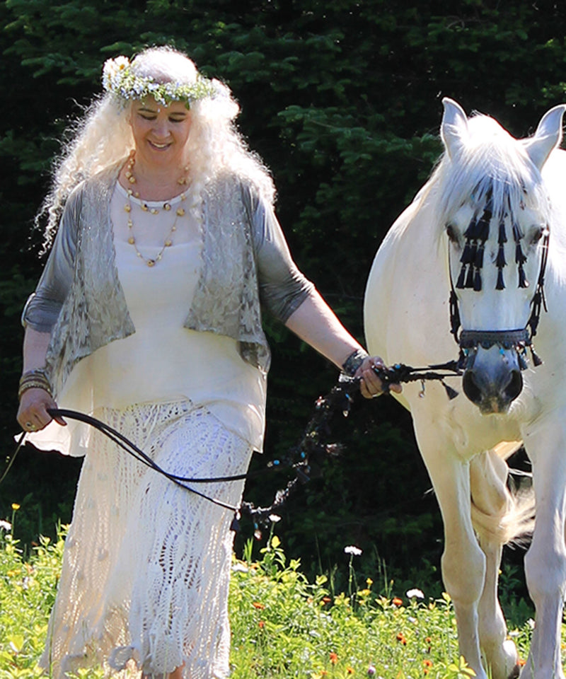 Veste dentelle en bambou et coton - Boutique Equinoxe